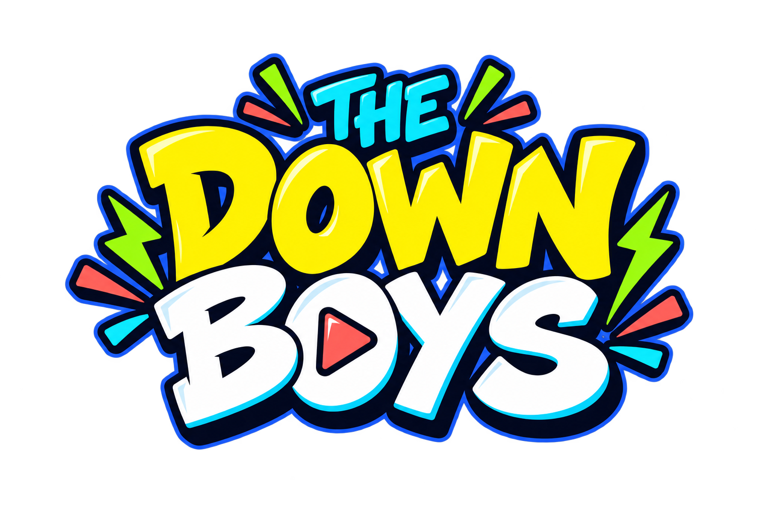 The Down Boys colourful logo